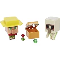 Amazon.co.jp: Minecraft Mob Head Mini Villager Guarding Iron